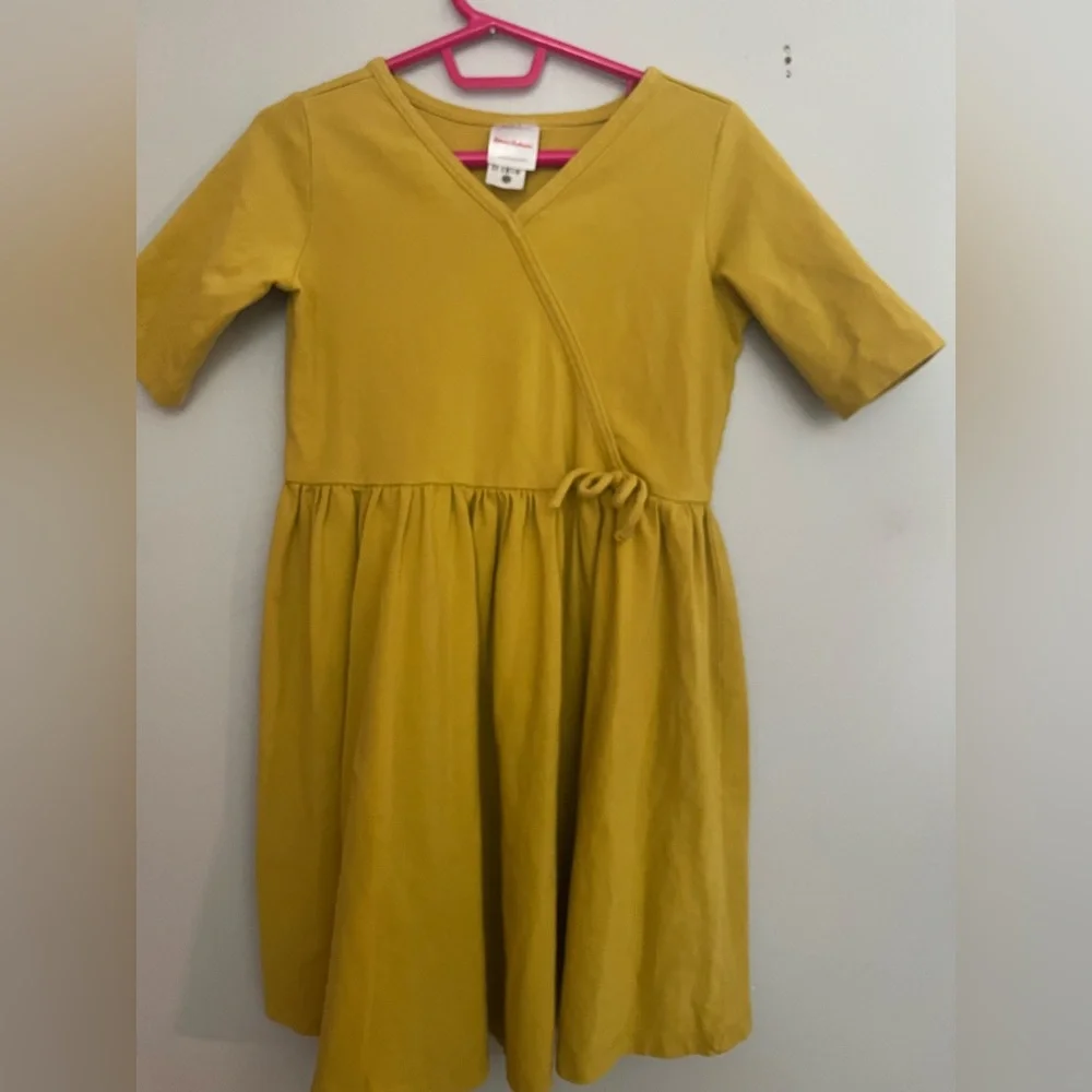 Hanna Andersson mustard yellow dress. Size 120 6/7